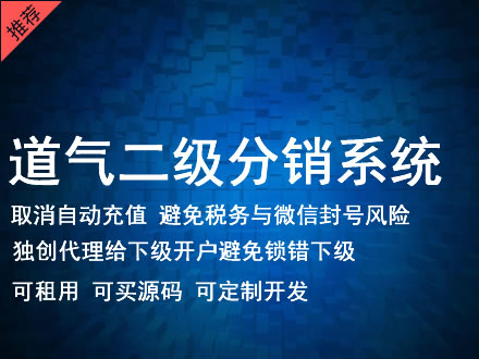 秦皇岛市道气二级分销系统 分销系统租用 微商分销系统 直销系统